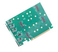 PCIE expansion card supports four NVME drives for professional video editing and modeling servers. NVME PCIE expansion
