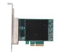 PCIe Gigabit Network Card, 4 Port 2.5G Ethernet Adapter, High Speed Transmission Multi Port Design, Wide Compatibility with Hardware ECC CRC, for Desktop PC, Workstations, Servers