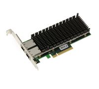 KALEA-INFORMATIQUE Network controller card PCIe 3.0 x8 Lan Ethernet 10G 2 RJ45 ports. With Intel X540 Chipset. High and Low profile brackets.