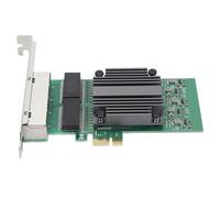 PCIE Network Card, 4 Port PCIE Gigabit Ethernet Adapter for Intel 82571 Chip, Quad RJ45 Ports, PCI Express 2.1 X4, 100/1000bps High Speed PCI Express Network LAN Card for Windows