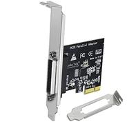 PCIE-PA1 1-Port PCI Express Parallel Card for Printers, IEEE 1284 Standard DB25 LPT PCIE Parallel Port, Supports IEEE 1284 SPP, Nibble, Byte and ECP Mode, PCIE DB25 Parallel Port Card