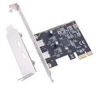 PCIe Slot To Two USB 3.2 Gen1 Type C Port Expansion Card To Desktop 5Gbps Data Transfer Two USB C PCIe Expansion Card