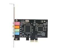 PCIe Sound Card,6 Channels PCIe 5.1 Sound Card 5 Port Stereo Surround Sound Card for PC Computer with PCI-Express Slots,CMI8738 Sound Chip,PCI-E to 3.5mm x 5 Adapter