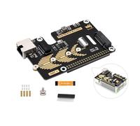PCIe to ETH and M.2 Adapter Board Compatible with Raspberry Pi 5, Expands M.2 Hard Drives and Gigabit Ethernet Ports in 2230/2242 / 2260/2280 Sizes, 5Gbps Data Rate,Driver-Free, Plug and Play