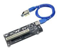 PCIe to PCI Adapter | Single/Dual Slot Converter with USB 3.0 Cable | Legacy Device Expansion for Audio Interfaces & Capture Cards