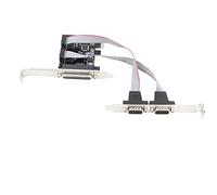 PCIe to Serial Parallel Port Adapter High Speed PCIE to 2 DB9 RS232 Serial Ports and 1 DB25 LPT Port Expansion Card for Desktop Computers Linux Systems