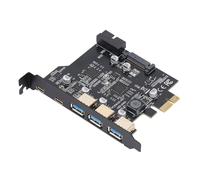 PCIe to USB 3.2 Gen 1 Card with 5 Gbps Bandwidth 5 USB Ports (3 USB Type-A and 2 USB Type-C Ports), PCI Express Expansion Card for Win for Linux for OS X PC
