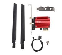 PCIE WiFi Card, 5374Mbps 3 Bands Wireless WiFi 6 Card with 5.3 for 11, 6th Gen AX Standard