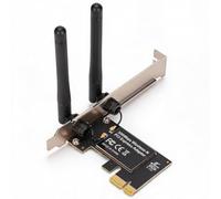 PCIe WIFI Card, 802.11b/g/n 300Mbps Wireless Networking Card for Desktop PC with 2 Dual Band Antennas, 11N Technology