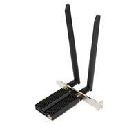 PCIe WiFi Card, Triple Band Wireless Network Card with Bluetooth 5.2 Dual Antenna PCI Express Adapter, Support WPA Security, for Desktop PC