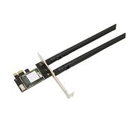 PCIe WiFi PCIe Card, Wireless Network Card PC Bluetooth 5.2 Adapter 2.4G/5G/6G PCI Express Adapter High Gain Antennas, for Win10, for Win11, for Linux System (AX210 Desktop Without Cover)