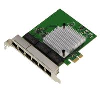 PCIe X1 Network Controller Card 6 Ports RJ45 Gigabit LAN Ethernet 10 100 1000 Mb