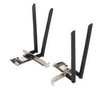 PCIe X1 Wi Fi 7 Card, PC Adapter Card, BE200NGW PCIe X1 Wi Fi 7 Card,2.4G 5G 6G 5.4 8774Mbps Adapter Card for Computer for Windows 10 11