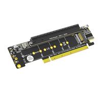 PCIe X16 To 8X 4X 4X Splitter Card Supports PCIe4.0 For Two NVMe Solid Disk Expansion And Servers Applications Data Science Storage Expansion Card