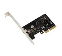 KALEA-INFORMATIQUE PCIe x4 1 port USB 3.2 Gen 2x2 20G type C controller card with ASM3242 chipset. High and Low profile