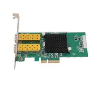PCIe X4 Network Card, Dual Port PCIe Gigabit Ethernet Adapter for 82576 Chip, Efficient Heat Dissipation, Enhanced Gold Plating Technique