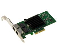 PCIe X4 Network Controller Card 2 Ports Dual Gigabit Ethernet With Intel Chipset