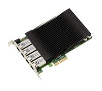 KALEA-INFORMATIQUE 4 Gigabit Ethernet RJ45 LAN ports on PCIe x4 slot. Power Over Ethernet PoE+ 30W with Intel I350 Chipset - Industrial Grade