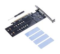 PCIe4.0 X16 Adapter 64Gbps Speed Multi-Device Expansion NVMe Compatibility Simple Setup NVMe Drive Expansion