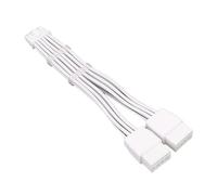 PCIe5.0 12VHPWR GPU Cable 2x8PIN To 16PIN GPU Extension Cord For Modern Graphics Card With White Textured Aesthetics High Performances Graphics Card Cable