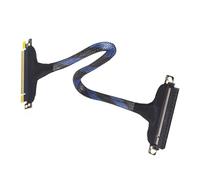 PCIE5.0 X16 Graphics Card Extension Cable GPU Extension Cable with Gold Plate Connectors Silver-plate Losslessly Cord