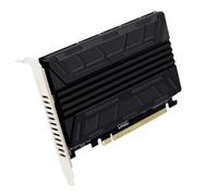 PCIEX16 NVME PCB PH44 NVME 4 Disk Array Card PCIE Signal Split Array Card with Heatsink Made of Aluminium Sheet