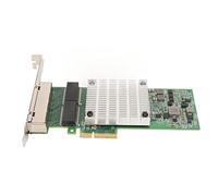 PCIEx4 Gigabit Wifi Card, Support Adaptive 10, 100 and 1000 Mbps Networks, with Large Heat Sink, 4 RJ45 Connectors, for Servers and Workstations