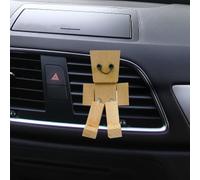 Pcingsia 2025 New Shaking Wooden Man Figurine, Handmade Shaking Feet Wooden Doll, Funny Interior Car Ornaments, Wood Desktop Decor, Magnetic Decorations For Car Dashboard