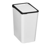 Pcingsia Bathroom Trash Can with Lid - Waste Basket | Recycling Bin with Press Top 13L Modern Slim for Indoor Home Kitchen Bedroom Living Room