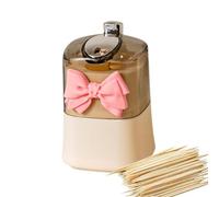 Pcingsia Pop up Toothpick Dispenser - Creative Pop-Up Press-Activated Novelty Toothpick Box - Press-Activated Creative Transparent Convenient Kitchen Accessory for Restaurant, Outdoor