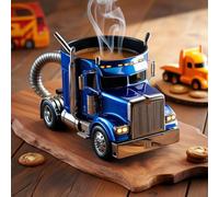 Pcingsia Semi Truck Coffee Mug, Handcrafted Truck Coffee Mug, Funny Truck Mugs Coffee Mugs for Men, Traveling Coffee Cups Ice Milk Cups for Tea, Juice, Milk, Latte, Hot Chocolate
