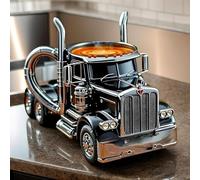 Pcingsia Semi Truck Coffee Mug, Handcrafted Truck Coffee Mug, Funny Truck Mugs Coffee Mugs for Men, Traveling Coffee Cups Ice Milk Cups for Tea, Juice, Milk, Latte, Hot Chocolate