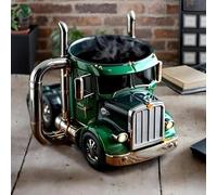 Pcingsia Semi Truck Coffee Mug, Handcrafted Truck Coffee Mug, Funny Truck Mugs Coffee Mugs for Men, Traveling Coffee Cups Ice Milk Cups for Tea, Juice, Milk, Latte, Hot Chocolate