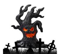 Pcingsia Tree Demon Figurine - Realistic Scary Tree Faces Decor Outdoor,Halloween Decoration, Resin Crafts, Garden Sculpture for Desk, Window Sill,