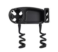 Pcingsia Universal Snack Tray For Pushchair, Pram & Stroller, Stable Flexible Organizer With Cup & Phone Holder, Black ABS+Silicone Material