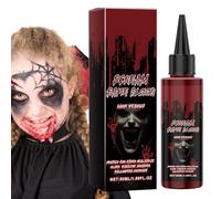 Pcingsia Washable Blood For Clothes, Halloween Fake Blood Drops, Blood Color Drops Washable Fake Vampire Blood for Zombie Cosmetic Scar Wound