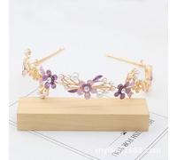 PCJUNLINH Vintage Color Bridal Hair Accessories Bridal Hairpin - Alloy Rhinestone Headwear for Weddings, Summer Events and Photography FG01079 (FG01079 purple)