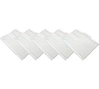 PCL Media ltd 5 x Badge Buddy ID Card Holders Horizontal Double Identity ID Card Pass Badge Holder Double Clear Enclosed Badge Holder Will Hold Two Plastic Cards 86 x 54mm