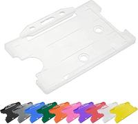 PCL Media ltd Opaque Single Sided ID Card Holders Identity Pass Holder (Holders are Now Bio Degradable) Work ID Card Holder for Lanyard PCL Media ltd