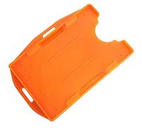 PCL Media ltd Orange Dual Double Sided ID Card Holder for Lanyard (Holders are Now Bio Degradable) Work ID Card Holders PCL Media ltd