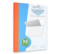 PCL Media ltd® Self Seal Laminating Pouches, Cold Seal Laminating Pouches, Encapsulation Pouch Finish Size ID Badge 64 x 86mm (Pack of 10)