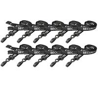 PCL Media ltd® SIA Badge Holder Black Pre-Printed Security Lanyard with Safety Breakaway (10) Security Lanyard SIA