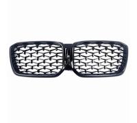 pclele Grill Car Front Kidney Grille Double Line Style Glossy Black Bumper Mesh Racing Grills Grid For BMW X3 X4 G01 G08 G02 2022 Bumper Grille(Color:Glossy Black)