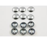 PCM 12 x 3/8" STAR LOCK DOME END AXLE CAPS BIKES,TRIKES,WHEELED TOYS,PRAMS,GO KARTS