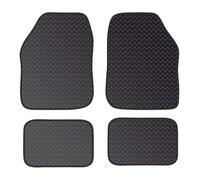 PCM - Black Car Mats Universal Van Floor Mats for Ford, Kia All models - 4PC Set interior car accessories Rubber with Waterproof Anti Slip Backing