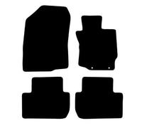 PCM- Car Floor Mats fits for Mitsubishi Outlander MK3 from 2013 - Present - Black Standard Rubber 3mm - Tailored Car Mats - Car Floor Mat, with Anti Slip Backing - 4 pcs Floor Mat Set with 2 Clips
