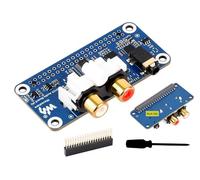 PCM5122 HIFI I2S DAC Sound Card Audio Board Compatible with Raspberry Pi 5/4B/3B+/3B/Pi Zero W/Zero 2W/Pico W/Pico 2W, Stereo Encoding/Decoding, Onboard 3.5mm Headphone Jack & RCA Connector