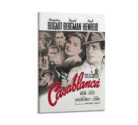 PCMOAUDB Casablanca Movie Poster Poster Decorative Painting Canvas Wall Posters And Art Picture Print Modern Family Bedroom Decor Posters 16x24inch(40x60cm)