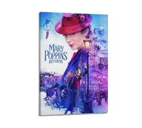 PCMOAUDB Movie Mary Poppins 2 Poster Poster Decorative Painting Canvas Wall Posters And Art Picture Print Modern Family Bedroom Decor Posters 24x36inch(60x90cm)