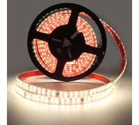 pcningled 2835 SMD Sticky AC LED Strips Lighting 220V - 240V 2M White 4000K, 2 Metre Adhesive Strip Light IP65 Outdoor Waterproof Tape (White, 2M)